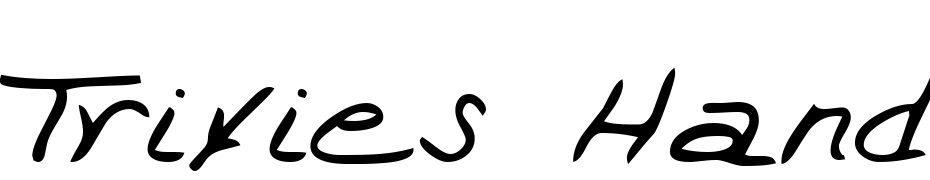 Trixies Hand Regular Yazı tipi ücretsiz indir